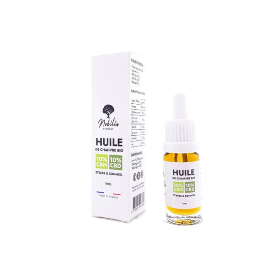 Huile Stress & Sommeil 10% CBD + 10% CBN - Nobilis - DYNAMITE CBD